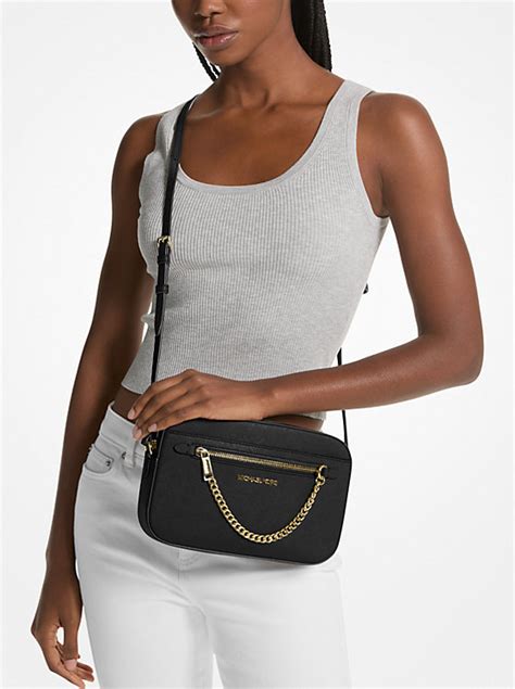 michael kors jet set saffiano leather|Michael Kors saffiano crossbody.